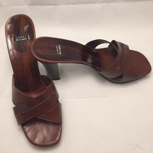 Brown Leather Mule